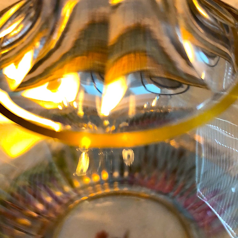 EUC- Antique Handmade Blown Glass Decanter with Original Stopper - Picture 4 of 11
